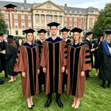Custom Brown Matte Doctoral Graduation Gown