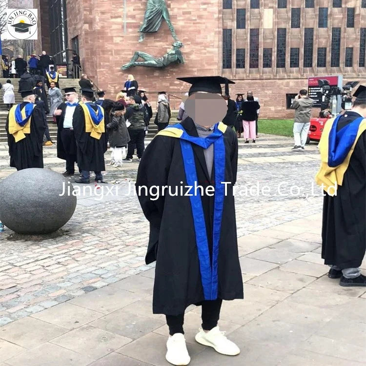 Graduation Gown Wholesale High Quality Custom logo UK Style Coventry University Graduation Gown