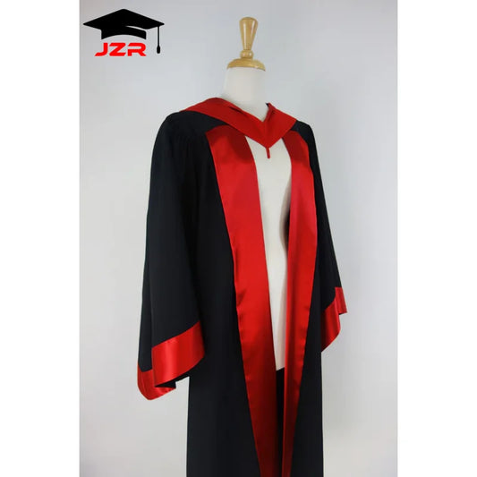 Factory Direct Wholesale Masters Gown for Cambridge Australia PHD Graduation Gown with Hood