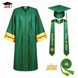 Custom Sky Blue Graduation Gown, Stole and Honor Cord Set