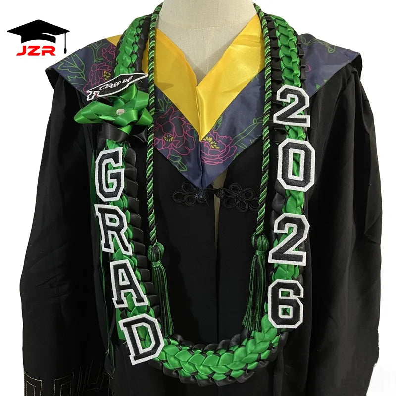 2026 New University Ceremony Celebration Wreath Woven Collar Honor Rope Handmade Graduation Ribbon Leis