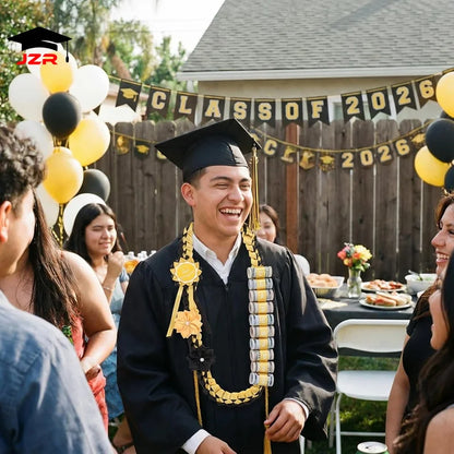 Trendy Graduation Party Gifts Double Braided Honor Ribbon 120CM Satin Ribbon Leis for College Back to School
