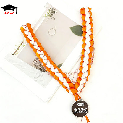2026 New Arrival Ceremony Celebration Wreath Woven Collar Honor Rope Handmade Graduation Ribbon Leis