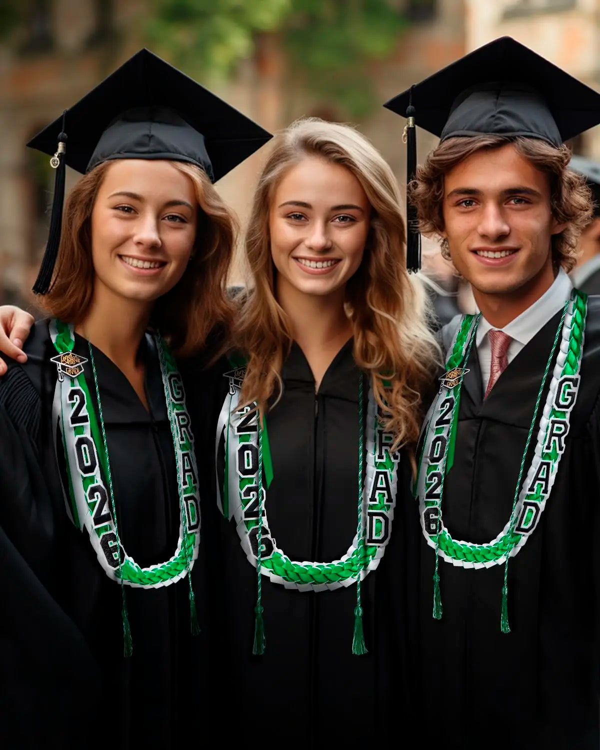 Wholesale 2026 Handmade Graduation Honor Cord Leis 120CM Polyester Woven Necklace Party Ornaments