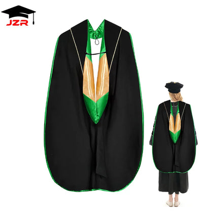 Doctoral Hood Graduation Gown Accessories Doctorate Unisex Graduation PhD Hoods Shawls Cape