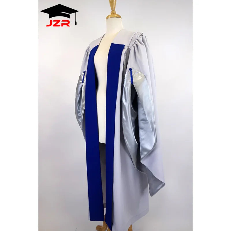 Deluxe Fluted PHD Graduation Robe University College London Doctoral Degree University Graduation Gown  and Tam