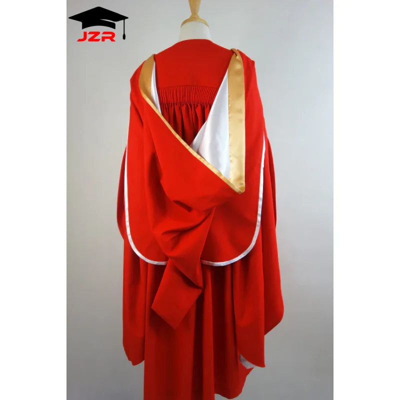 ODM/OEM Deluxe New Zealand Doctoral Gown Australia PhD Graduation Gown & Hood Set