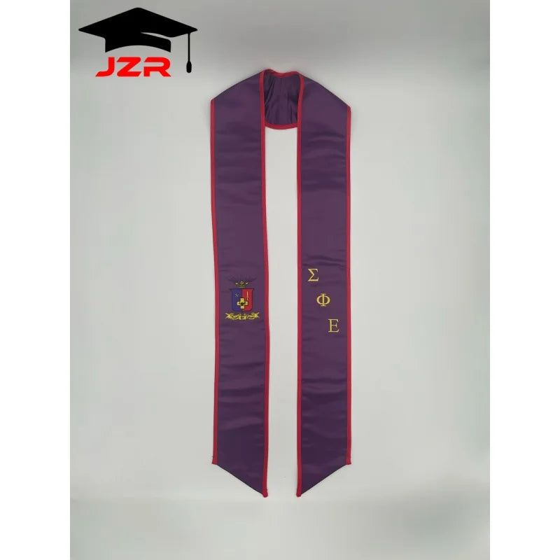 Custom Graduation Stole with Trim Blank Sublimation Graduation Stoles Custom Graduation Scarf