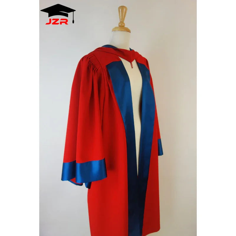 Wholesale UK University PhD Premium Quality Unisex Doctoral Robe Graduation Gown Set
