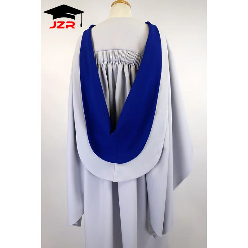 Deluxe Fluted PHD Graduation Robe University College London Doctoral Degree University Graduation Gown  and Tam
