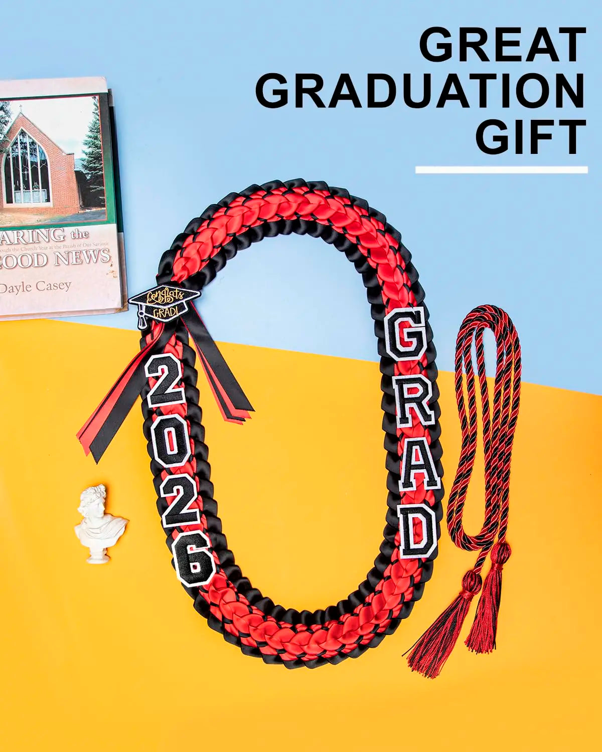 Custom Hawaiian-Style Graduation Ribbon Lei