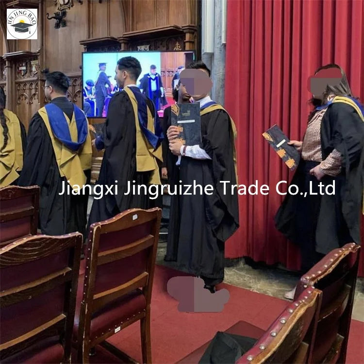 Graduation Gown Wholesale High Quality Custom logo UK Style Coventry University Graduation Gown