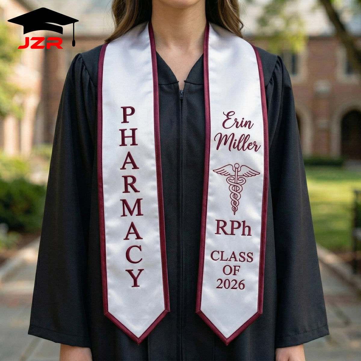 Low Minimum Order Graduation Shawl Custom Print Logo Fine Stitch Embroidery Manufacturer Direct Sale