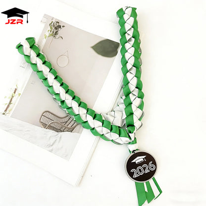 Graduation Gift Handmade Double Braided Adjustable 2026 Graduates Ribbon Lei