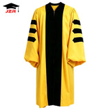 Custom US-Style PhD Gown with Velvet Bars