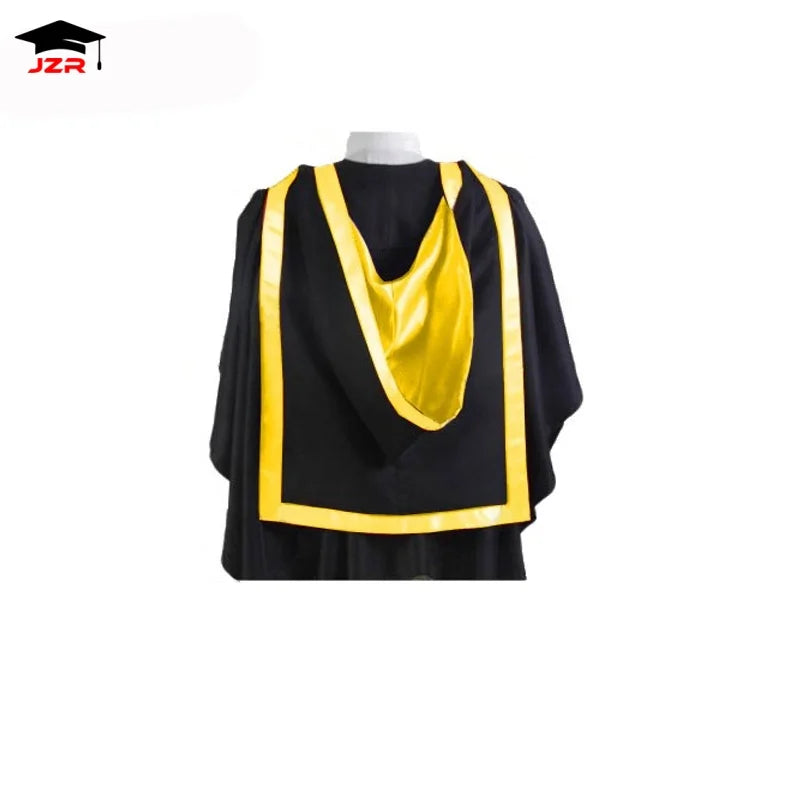 Hot Sale UK Style Graduation Hoods England Australia Academic College Master Customization Graduation Hoods