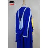 Custom Canberra-Style Royal Blue PhD Regalia Set