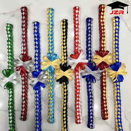Popular Graduation Gift Braided Ribbon Leis Double Braided Honor Lei for Graduation Day