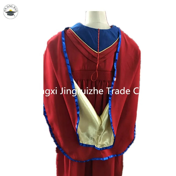 Hot Sell Canada Graduation Gown OEM University  Graduation Hood and Cap  Graduation Gowns