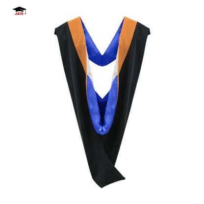 Hot Selling 16 Colors Combinations Traditional Deluxe Academic Graduation Hood Bachelor and Master Graduation Hood