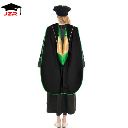 Doctoral Hood Graduation Gown Accessories Doctorate Unisex Graduation PhD Hoods Shawls Cape