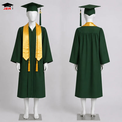 Classic American School Uniforms Toge Graduation Customized Wholesale Graduation Gown Cap for Adults Bachelor Graduation Robe