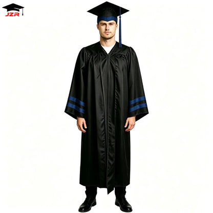Factory Outlet OEM Graduation Gown and Cap Graduation Robe Cap for Graduation Ceremony