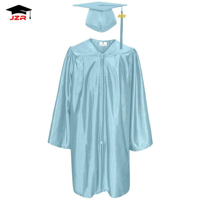 2025 Custom Shiny Maroon Graduation Uniform Kindergarten Graduation Gowns and Cap