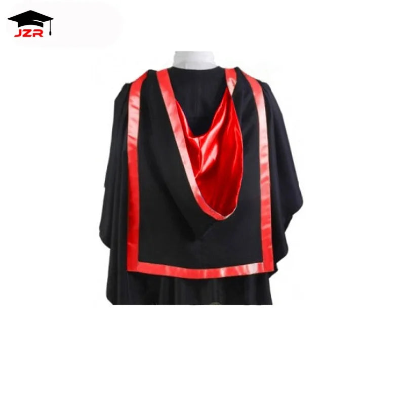 Hot Sale UK Style Graduation Hoods England Australia Academic College Master Customization Graduation Hoods