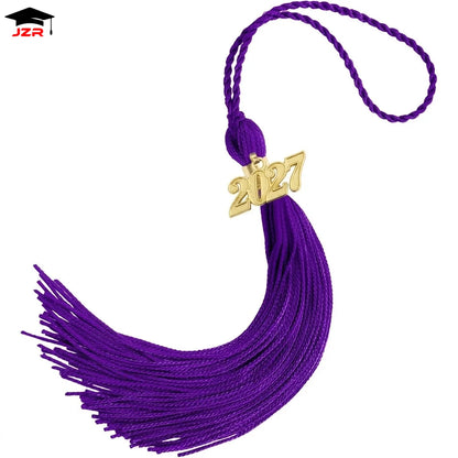 2027 Single & Multiple Color Graduation Cap Tassels with 2027 Year Charm for Grad Cap Ceremony Accessory Decoration