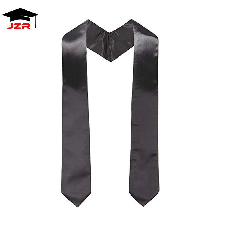 University Graduation Stole Scarf Silk Satin Polyester with Embroidery Gift for School Ceremonies