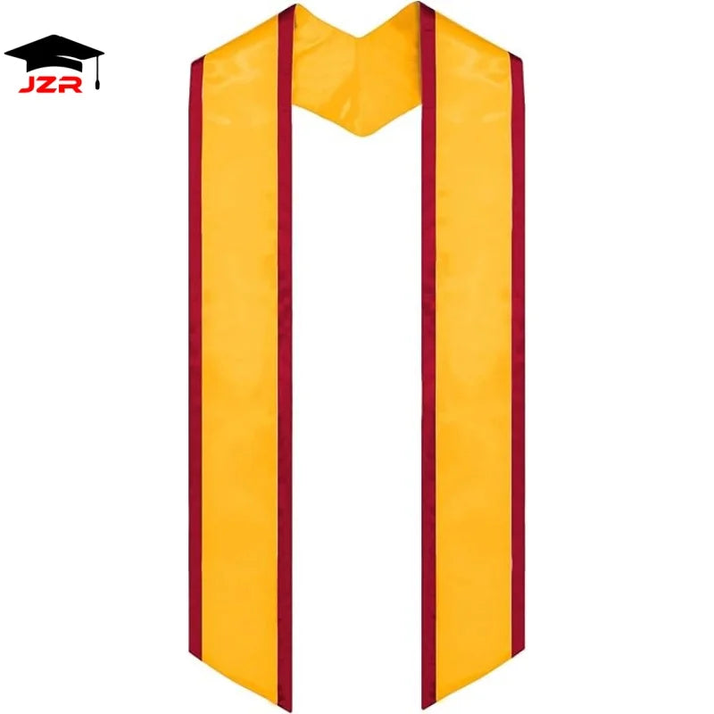 Custom Graduation Stole with Trim Blank Sublimation Graduation Stoles Custom Graduation Scarf