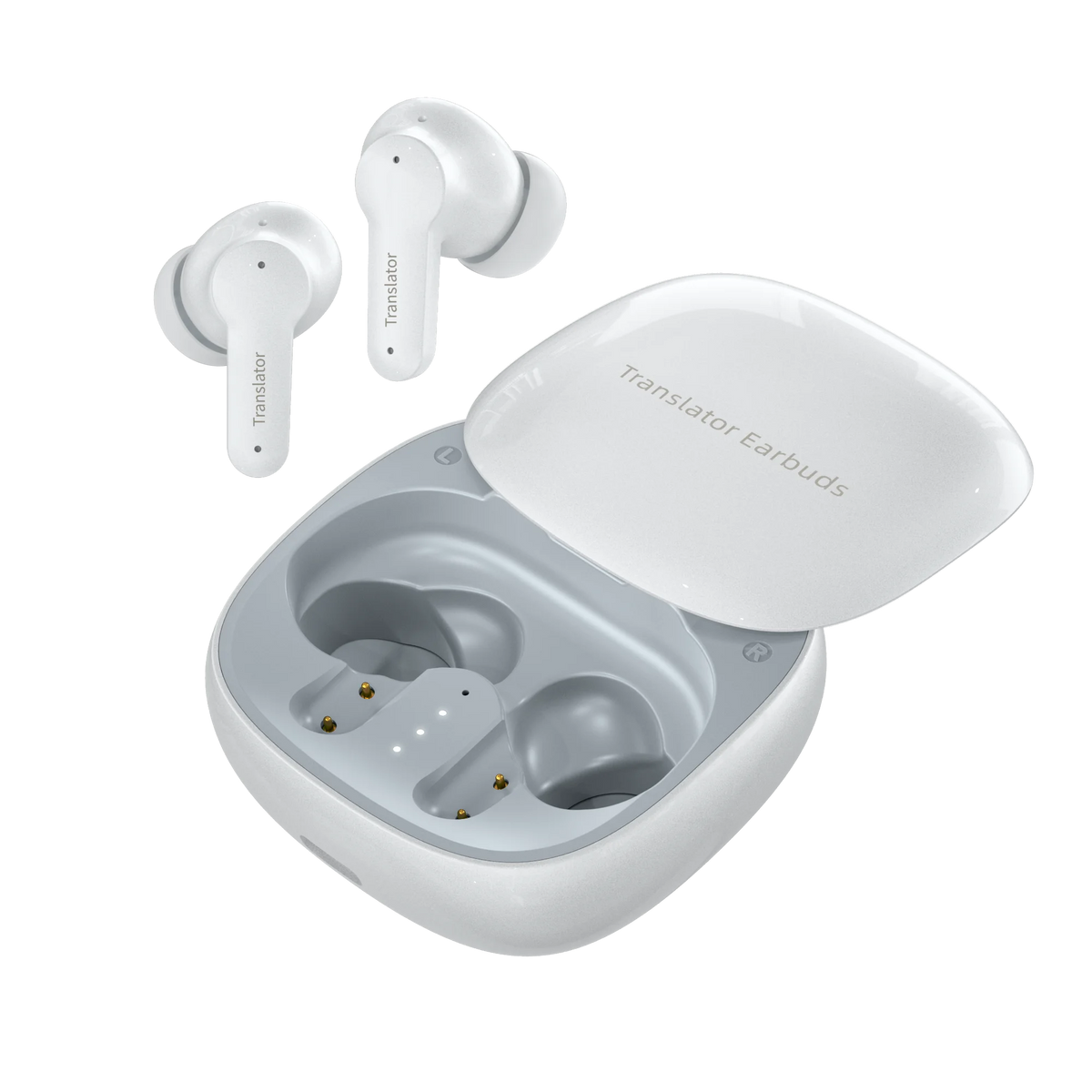 M3 Translator Earbuds Real Time Language Translator Earbuds Instant Voice Translator Device 144 Online 8 Offline Languages
