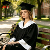 Custom University Bachelor Gown with Satin Hood