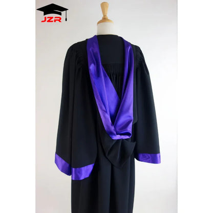 Premium PhD Graduation Attire Set Matte Gown Doctoral Robe and Tam with Tassel Doctoral Degree